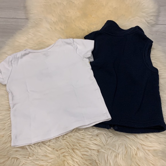 Batman Zipper Vest in colour Navy and White Batman T-Shirt in Size 2T - Picture 7 of 7